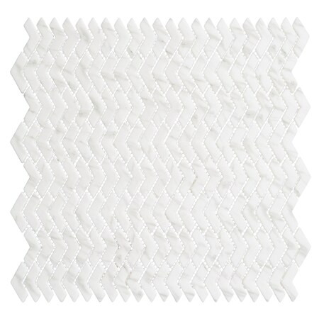 Andova Tiles SAMPLE Sansill 05 x 15 Glass Herringbone Mosaic Tile SAM-ANDSAN220